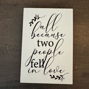 Marshalls Black and White Love Quote Wall Art